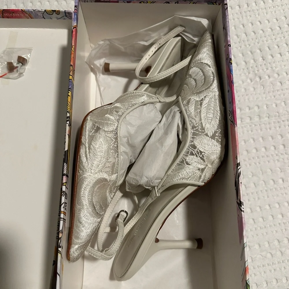 Jeffrey Campbell Exec Ankle Strap Pointed Toe Pump - Picture 5 of 8